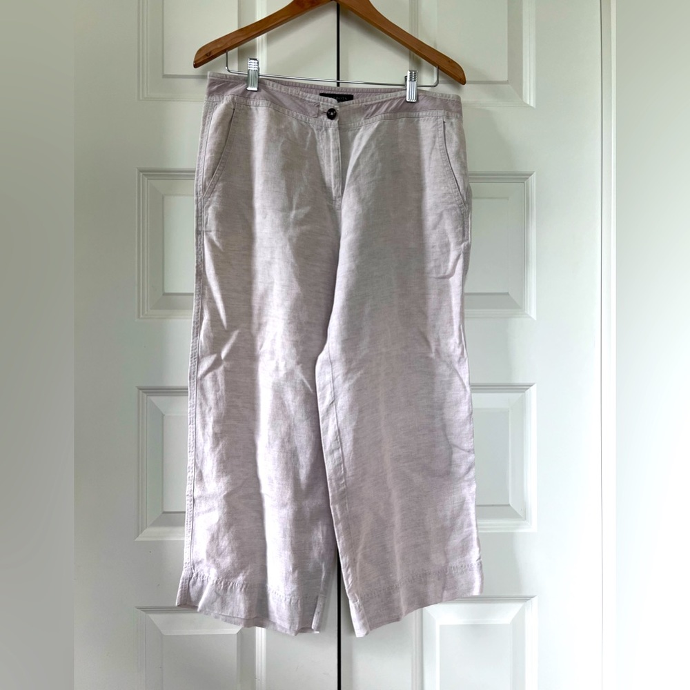 Talbot’s Irish Linen Wide-leg crop trousers, Sz 8